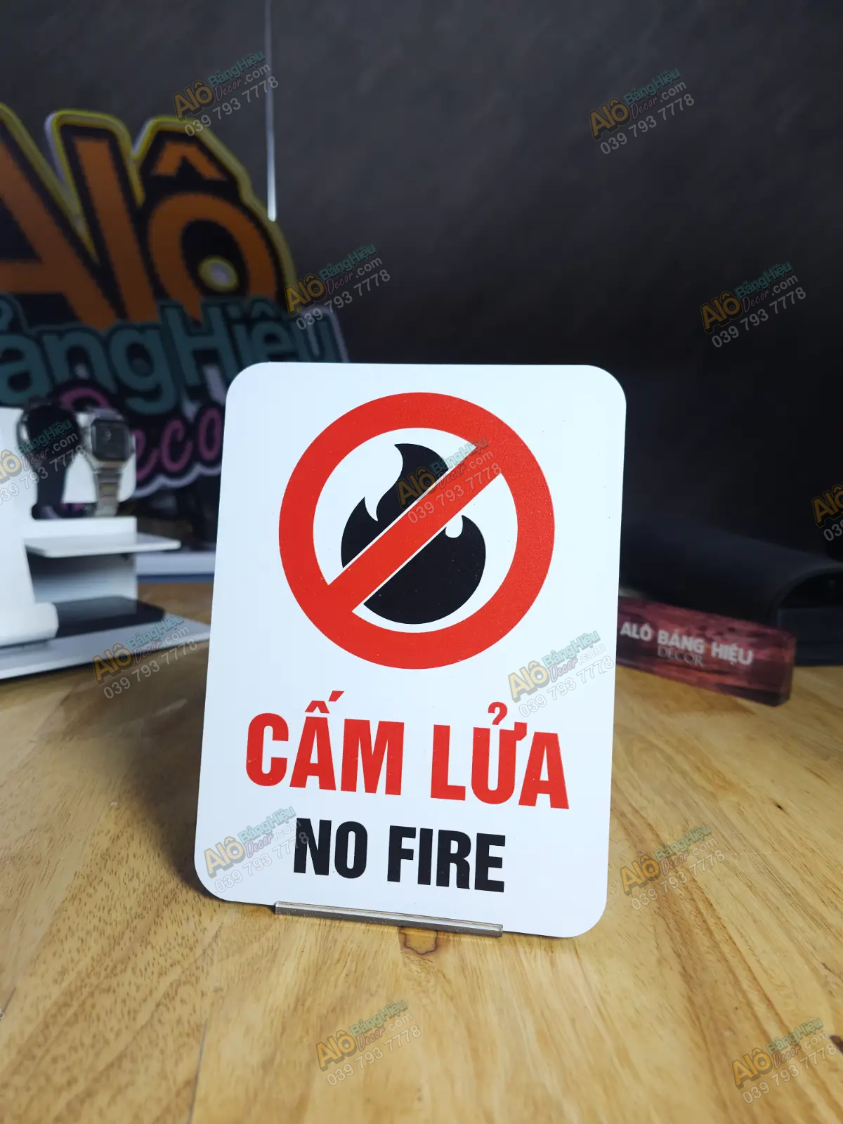 Bảng Cấm Lửa In UV Bền Đẹp